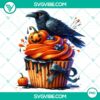 High-quality Halloween cupcake characters clipart in PNG format for party decorations and invitations.