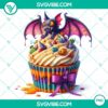 Halloween cupcake characters clipart PNG for festive party decorations and invitations with 15 designs.