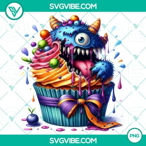 halloween cupcake characters png high quality clipart for party decorations and invitations 02