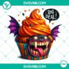 Halloween cupcake characters clipart PNG for party decorations and invitations with 20 high-quality designs. Great for spooky-themed events!