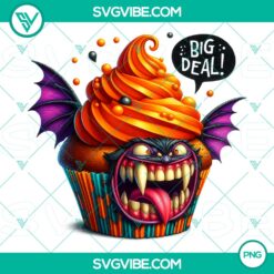 Halloween, PNG Files, Halloween Cupcake Characters PNG - High-Quality Clipart 3