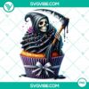Vibrant Halloween cupcake characters clipart for party decorations and invitations, high-quality PNG design.