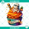 Halloween cupcake characters clipart PNG for party decor and invites, 25 high-quality designs.