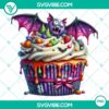 Halloween cupcake characters clipart PNG for party decorations and invitations, set of 30 high-quality designs.