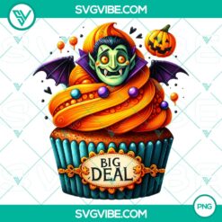 Halloween, PNG Files, Halloween Cupcake Characters PNG - High-Quality Clipart 6