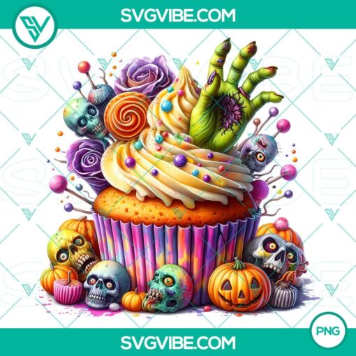 halloween cupcake characters png high quality clipart for party decorations and invitations 035