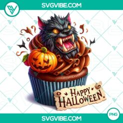 Halloween, PNG Files, Halloween Cupcake Characters PNG - High-Quality Clipart 2