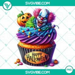 Halloween, PNG Files, Halloween Cupcake Characters PNG - High-Quality Clipart 9