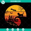 Spooky Halloween dog in moon costume SVG with horror and scary elements for Halloween festivities.