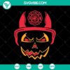Spooky Halloween fireman SVG design with terrifying elements for Halloween decorations and apparel.