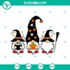 Halloween gnomes and witch themed scary SVG design for Halloween decorations.