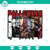 Halloween Horror all characters SVG design with Homicidal Movie elements for spooky Halloween crafting projects.