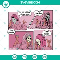 Halloween Horror Movie Phone Call Pink SVG | Funny Scary Cut Files