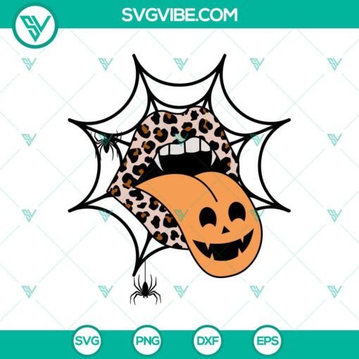 halloween lips leopard svg halloween jacko8217latern svg funny halloween svg