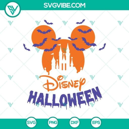 halloween mickey castle mickey head svg disney halloween svg mickey and minnie svg