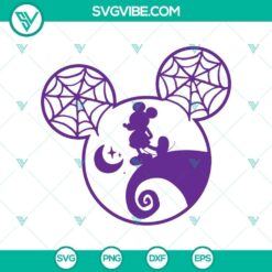 Halloween, SVG Files, Walt Disney SVG, Halloween Mickey Spider Silk Head SVG, 14