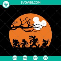 Halloween, Mickey SVG, SVG Files, Walt Disney SVG, Halloween Mickey Walk At 8