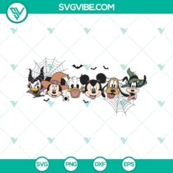 Halloween Mouse And Friends SVG DXF EPS PNG Cut Files, Halloween SVG File, Halloween Cricut &amp; Silhouette Designs