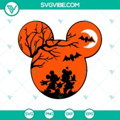 Halloween, SVG Files, Walt Disney SVG, Halloween Mouse Head SVG, Mickey And 9