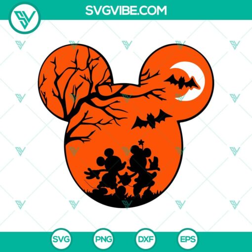 halloween mouse head svg mickey and minnie halloween svg disney halloween svg