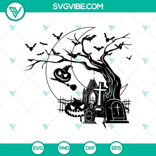 halloween night svg halloween cemetery svg halloween svg