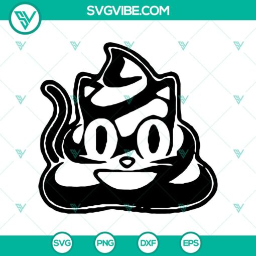 halloween poop black cat svg halloween svg funny poop svg