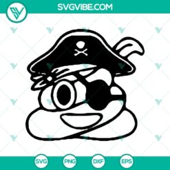 Funny Halloween Poop Pirates SVG with Halloween themed design, ideal for crafters.