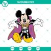Spooky Mickey Mouse Halloween SVG design for Cricut & Silhouette with ghostly elements and pumpkin, ideal for DIY Halloween crafting projects.
