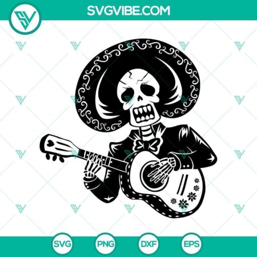 halloween skeleton playing guitar svg horror svg halloween svg halloween scary svg