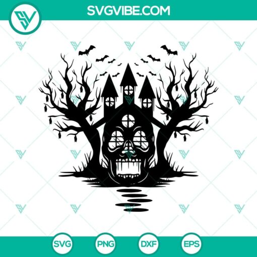 halloween skull mansion svg halloween town svg happy halloween svg