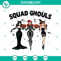 Halloween Squad Ghouls SVG DXF EPS PNG Cut Files, Halloween SVG File, Halloween Cricut &amp; Silhouette Designs