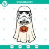Star Wars Stormtrooper Ghost SVG design for Halloween. Spooky Trooper Cut Files for crafting projects.