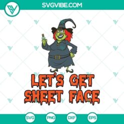Halloween Witch Funny Lets Get Sheet Face SVG, Horror SVG, Halloween SVG, Scary SVG