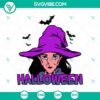 Spooky Halloween witch SVG design, perfect for scary Halloween projects.