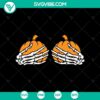 Hand Hug Pumpkin SVG design with Halloween elements, perfect for fall crafts.