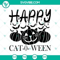Happy Cat-0-Ween SVG, Halloween Scary SVG, Halloween SVG