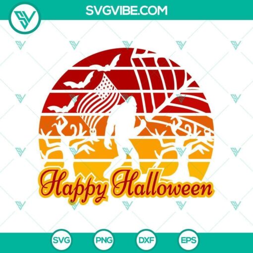 happy halloween bigfoot svg halloween svg horror svg halloween scary svg