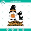 Spooky Halloween gnomes SVG with horror and scary elements for festive crafting projects.
