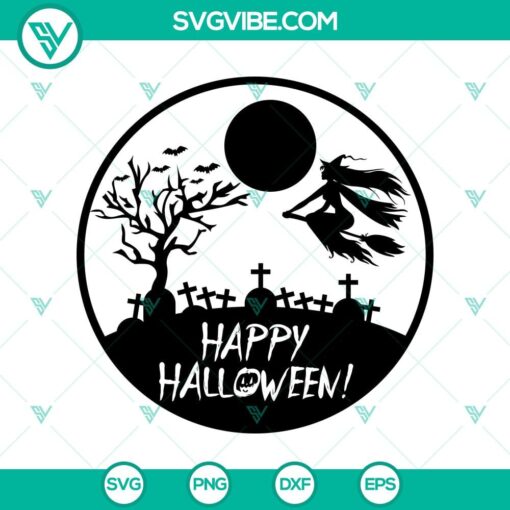 happy halloween in circle svg halloween svg horror svg