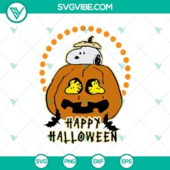 Halloween, Snoopy SVG, SVG Files, Happy Halloween Snoopy Inside Pumpkin SVG, 7