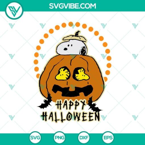 happy halloween snoopy inside pumpkin svg snoopy svg halloween svg