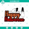 Spooky "Happy Halloween" SVG design with horror and scary elements for Halloween decorations.
