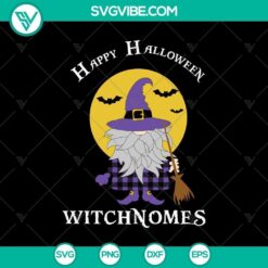 Happy Halloween Witchnomes SVG, Horror SVG, Halloween SVG, Halloween Scary SVG