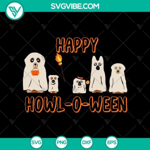 happy howloween svg dog ghost svg cute halloween svg