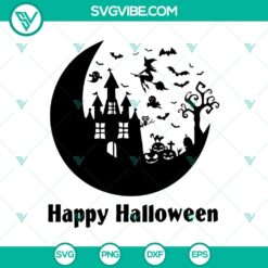 Hapy Halloween SVG, Halloweentown SVG, Moon SVG