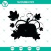 Spooky Halloween-themed SVG design with haunted pumpkin, boo, and witch elements. Perfect for festive digital projects.