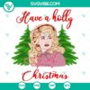 Holly Dolly Xmas SVG DXF EPS PNG files for crafts and designs.