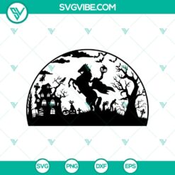 Headless Horseman SVG, Pumpkin Riding Horse SVG, Halloween SVG