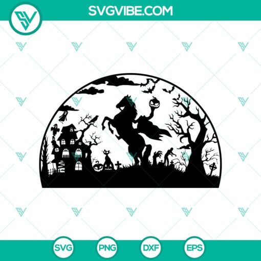 headless horseman svg pumpkin riding horse svg halloween svg