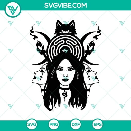 hecate goddess svg halloween svg horror svg